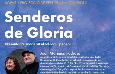 Condujeron el acto Mercè y Joan Marimón, instituciones del cine en El Prat dentro del ciclo de conferencias por la Paz