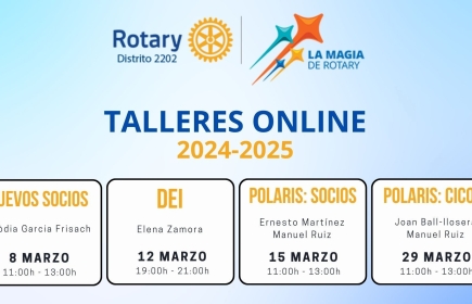 CALENDARIO DE TALLERES ONLINE 2024-2025