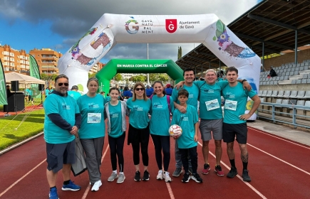 RC DE GAVÀ JUNTO CON NUESTROS INTERACTS PARTICIPAMOS EN LA CURSA CONTRA EL CÁNCER