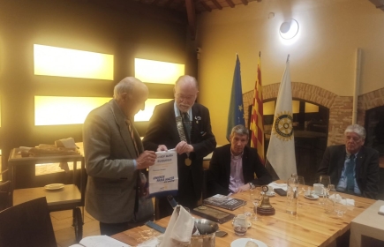 Con Josep Maria Castan, presidente.