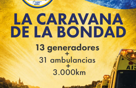 El presidente del Club, Jesús María Reina patricipó en este viaje humanitario.